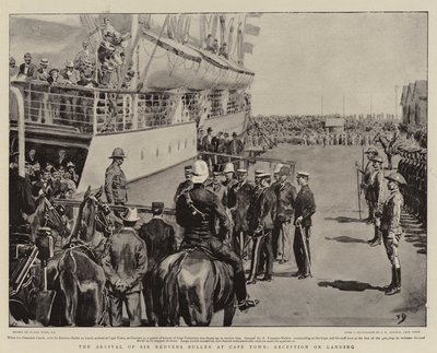 La llegada de Sir Redvers Buller a Ciudad del Cabo, recepción al desembarcar de Frank Dadd